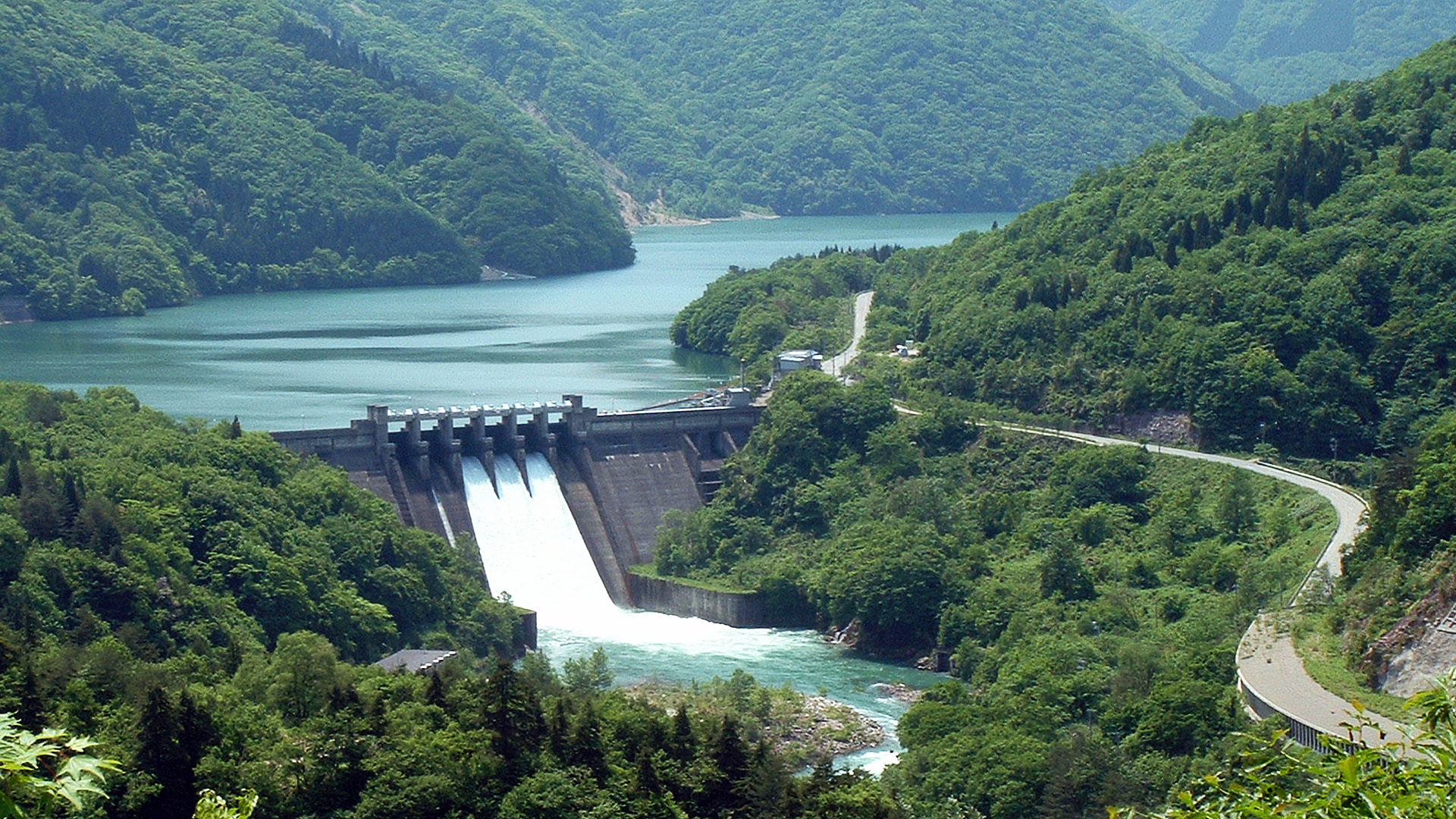 日本の風景 鳩谷ダム 壁紙19x1080 壁紙館