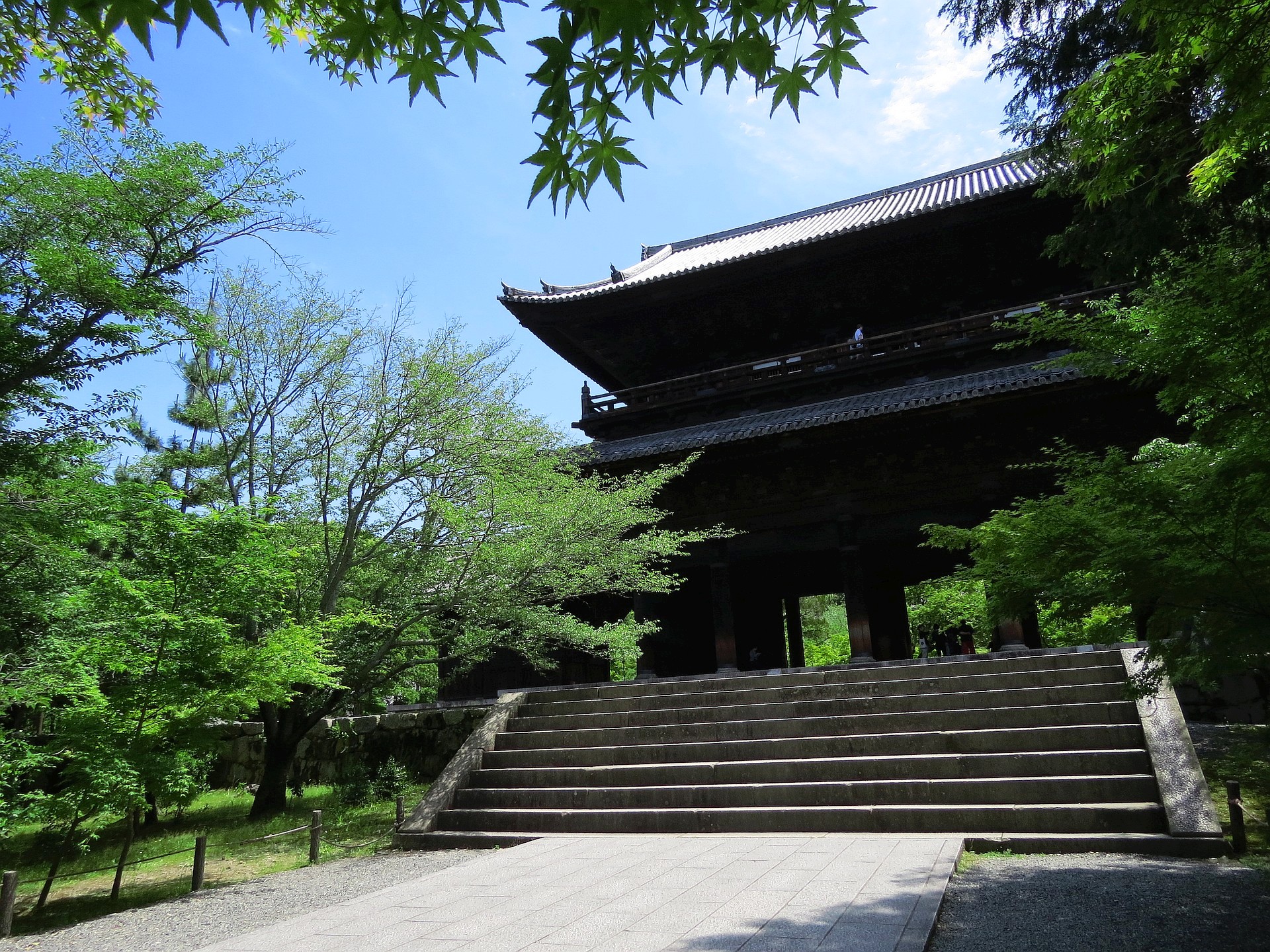 日本の風景 初夏の南禅寺大門 三門 壁紙19x1440 壁紙館