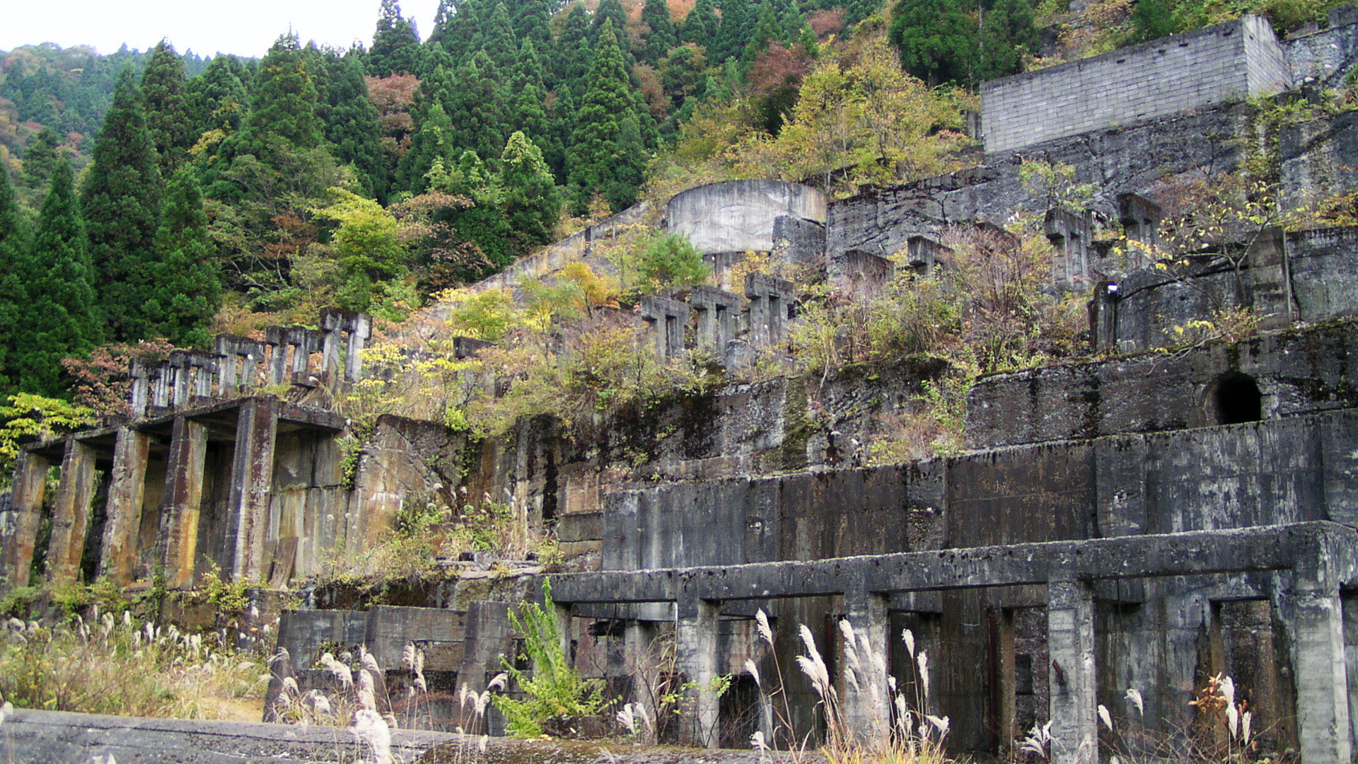 日本の風景 土倉鉱山跡 壁紙19x1080 壁紙館