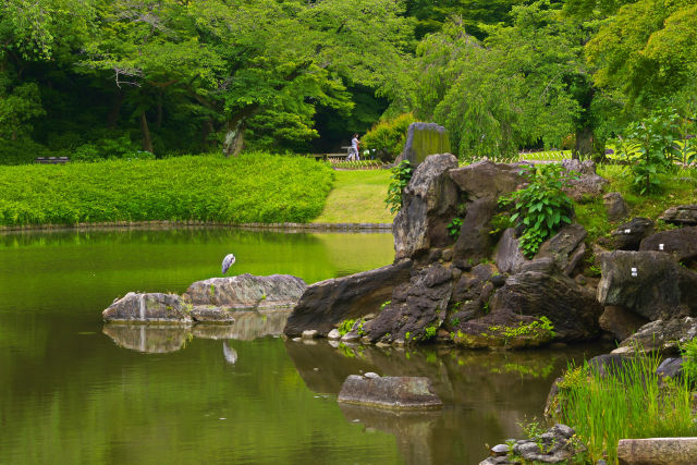 蓬莱島と大泉水