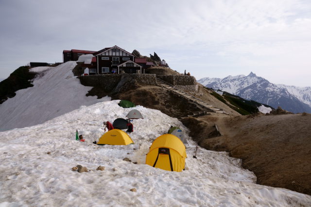 燕山荘テント場