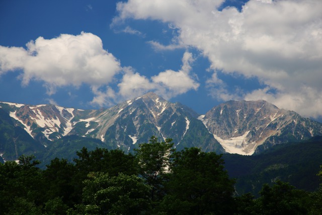 夏の白馬連峰