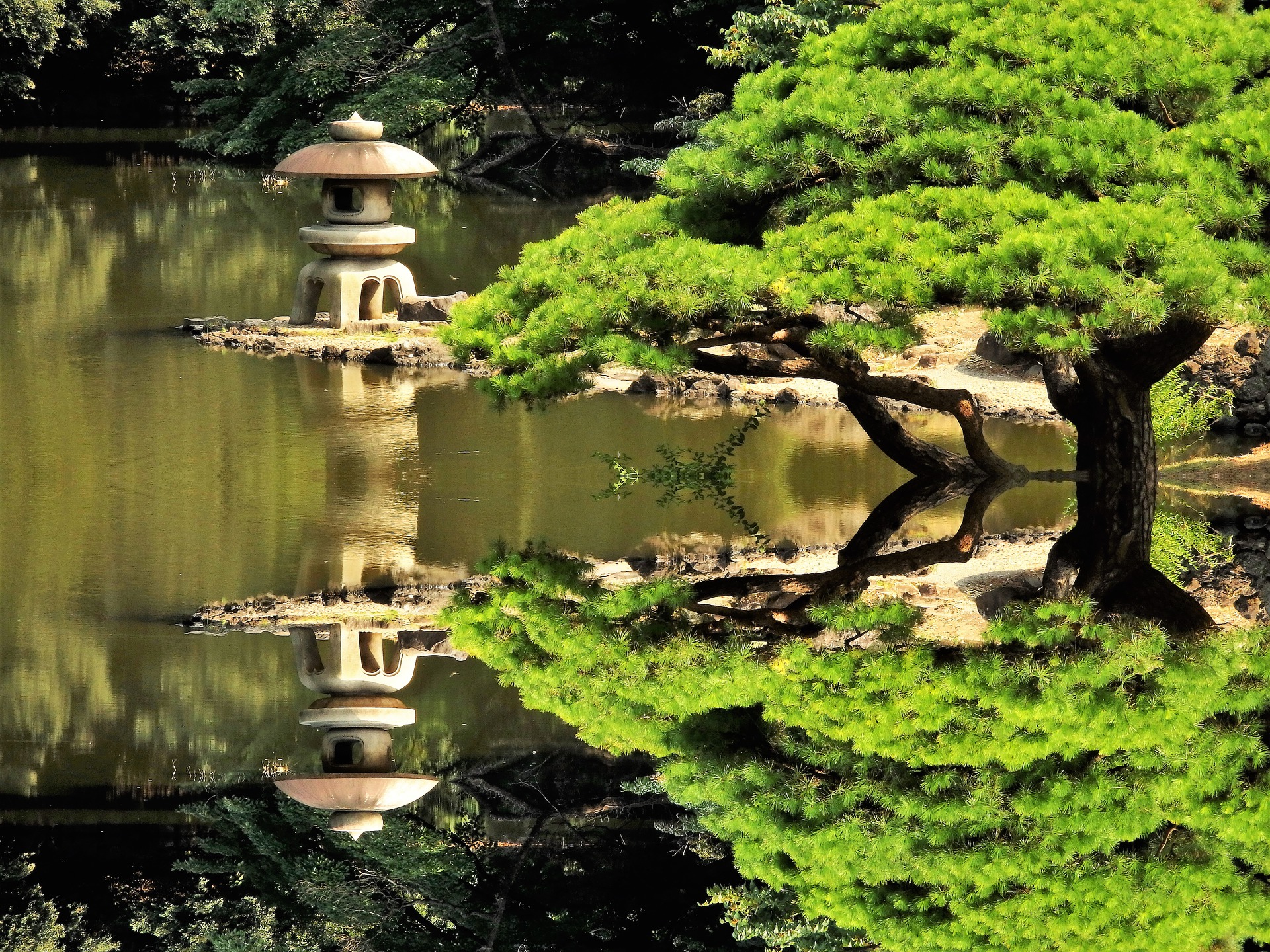 日本の風景 日本庭園の風景 壁紙19x1440 壁紙館