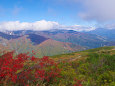 八方尾根から絶景の山並み