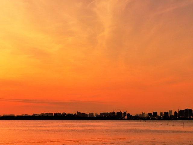 舞浜の夕焼け