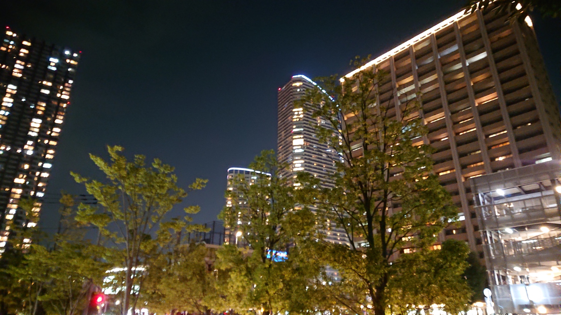 夜景 花火 イルミ 武蔵小杉の夜 壁紙1920x1080 壁紙館