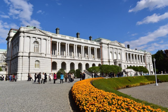 マリーゴールドと迎賓館赤坂離宮