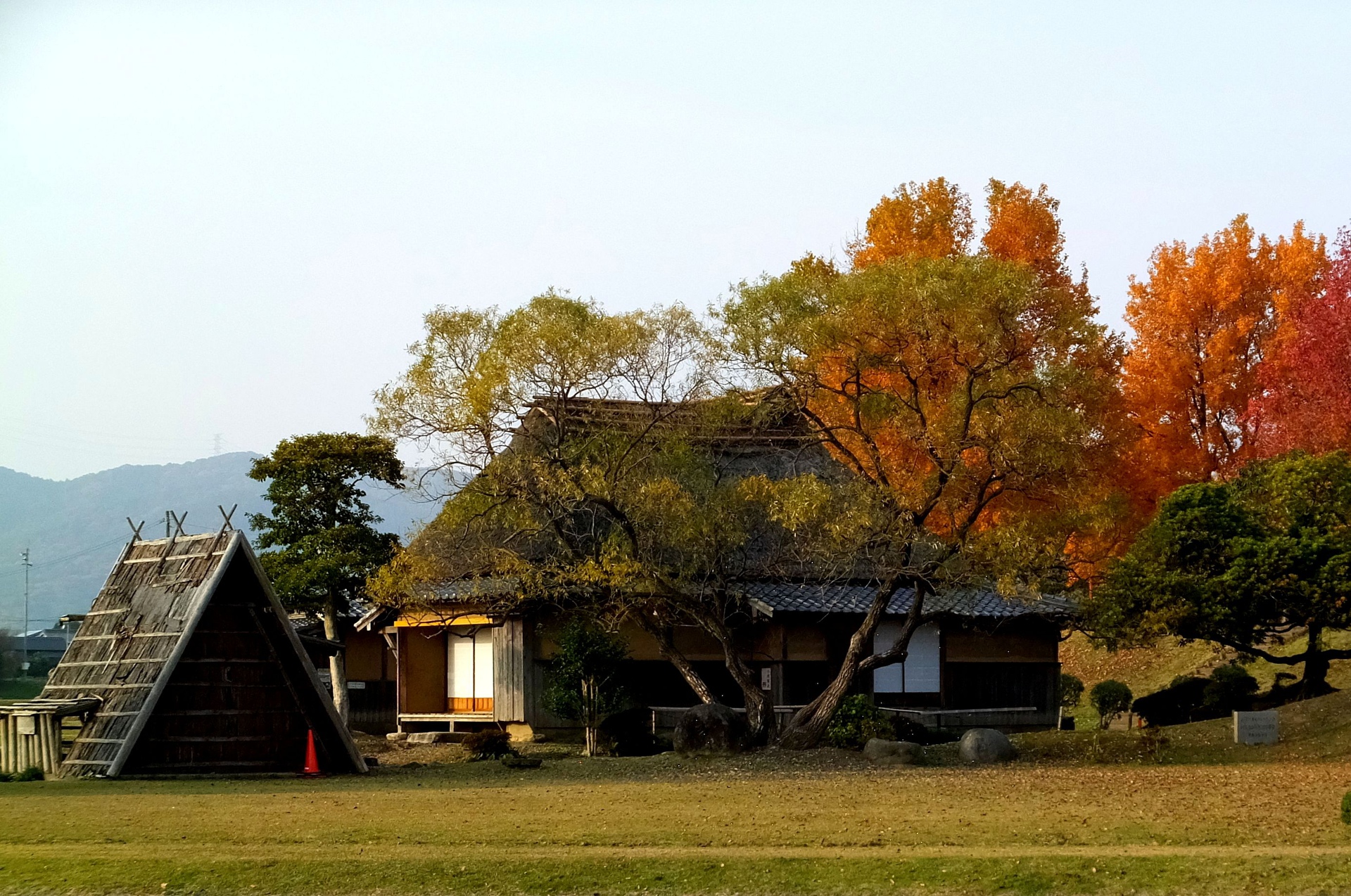 日本の風景 秋の夕暮れ 壁紙19x1274 壁紙館