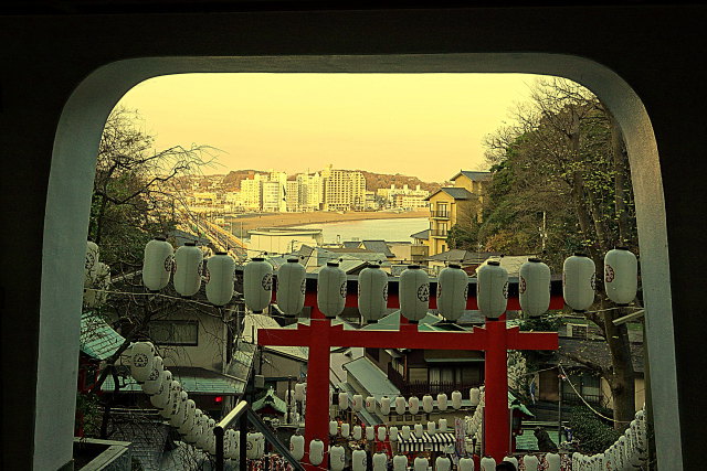 江ノ島瑞心門からの風景