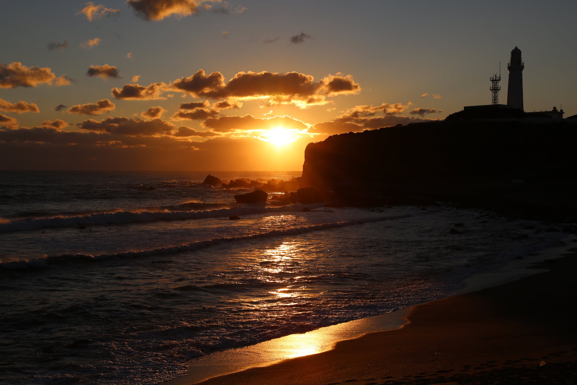 朝焼け 夕焼け 犬吠埼の日の出 壁紙19x1280 壁紙館