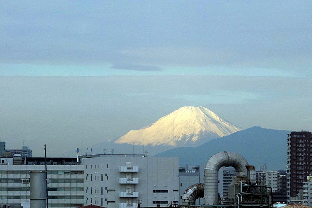 一時間前の富士山