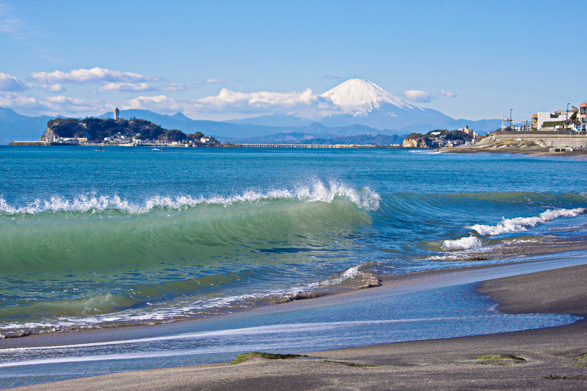 日本の風景 冬の湘南海岸 壁紙19x1280 壁紙館