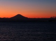 葉山から富士山を望む