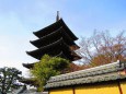 京都冬の八坂の塔