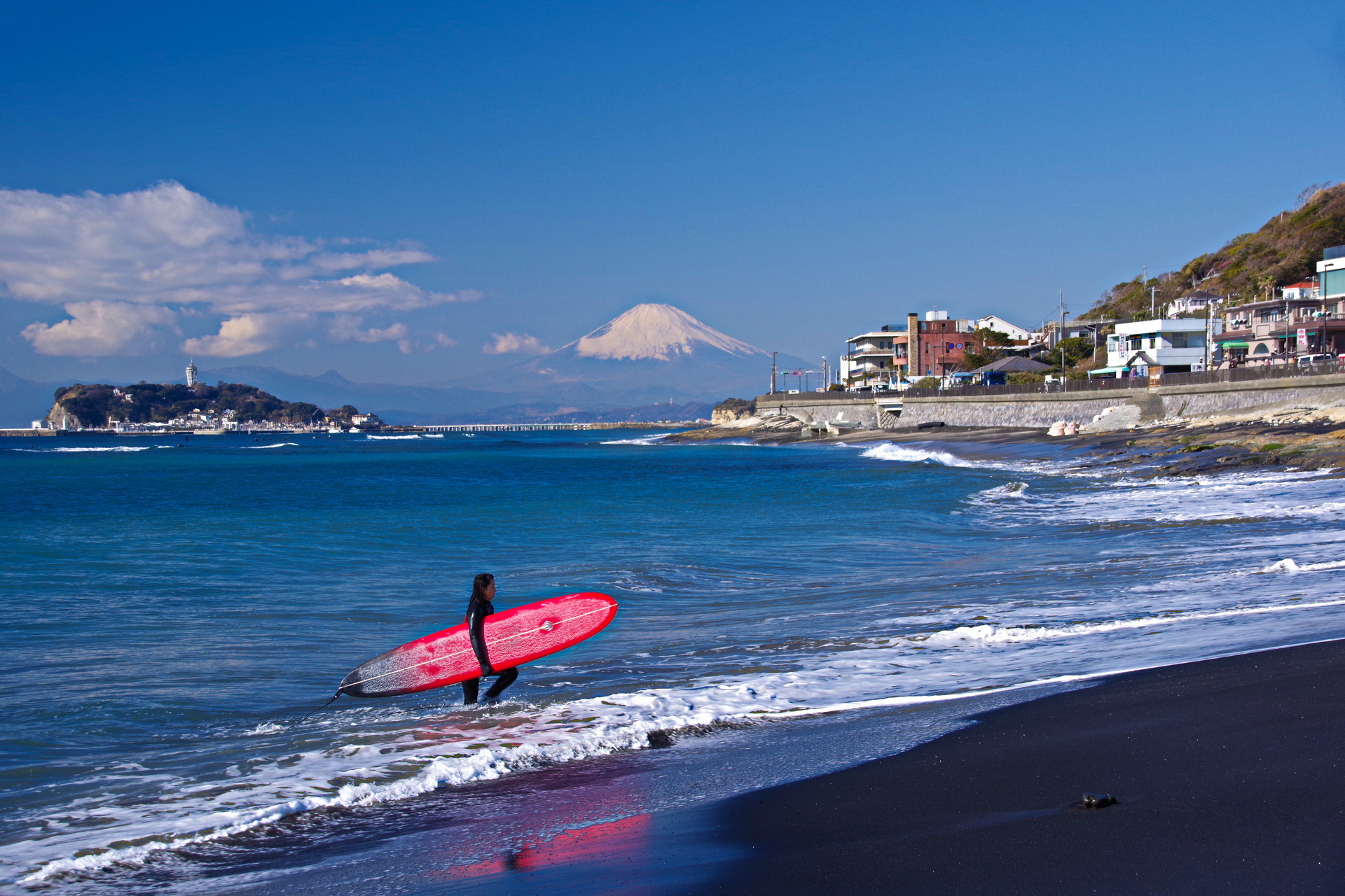 日本の風景 冬の湘南海岸 壁紙19x1280 壁紙館