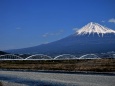 昨日車窓から見た富士山