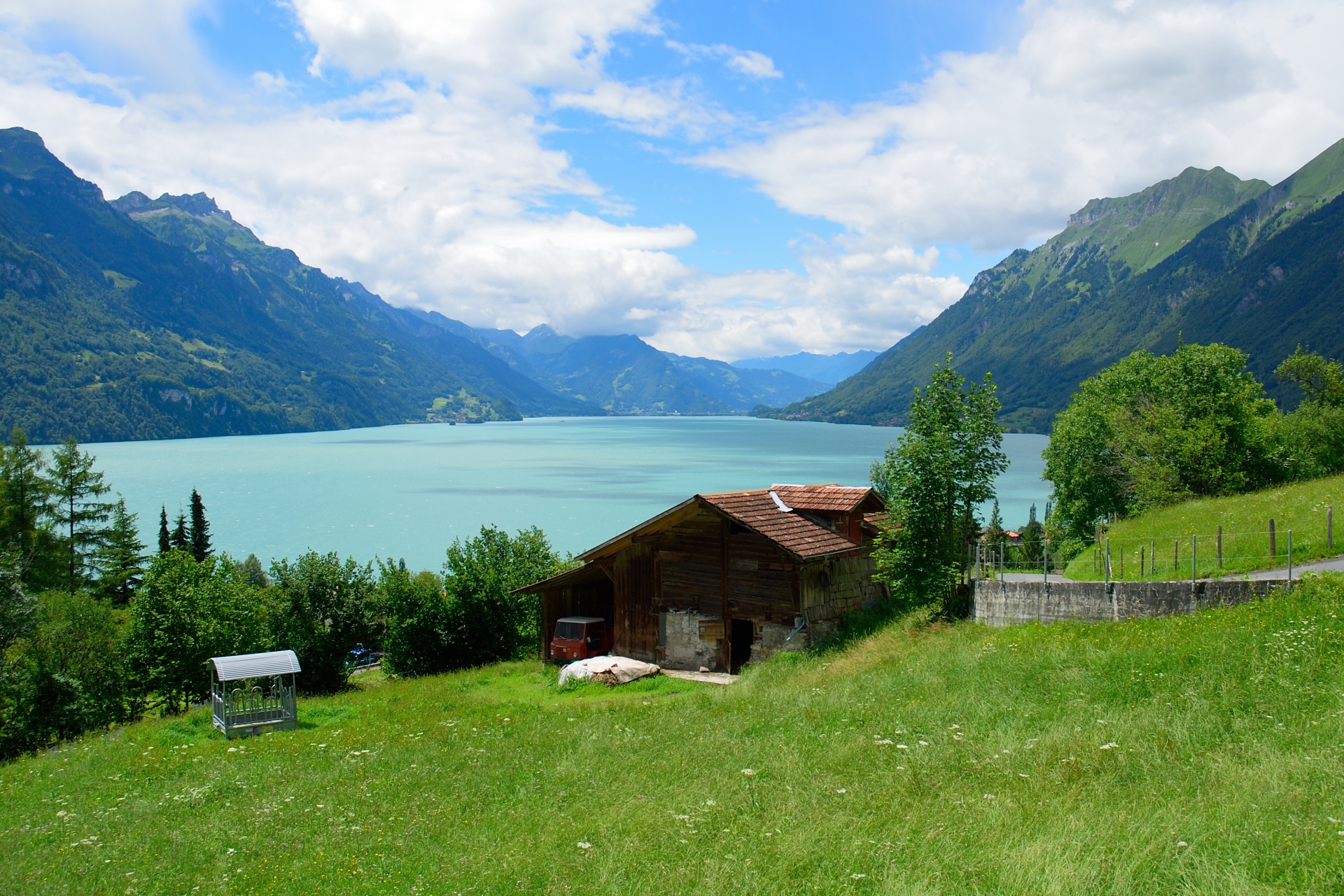 外国の風景 スイス ブリエンツ湖畔の風景 壁紙19x1280 壁紙館