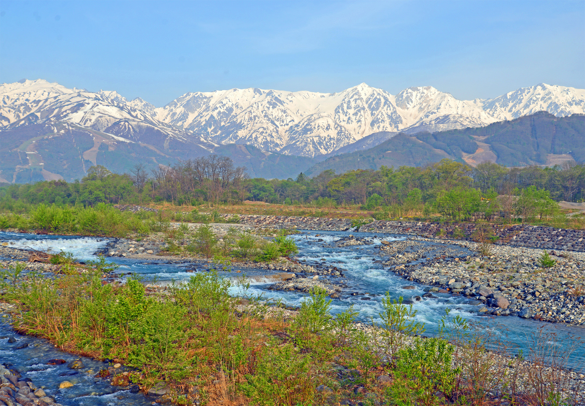 日本の風景 白馬村の初夏 2 壁紙19x1334 壁紙館