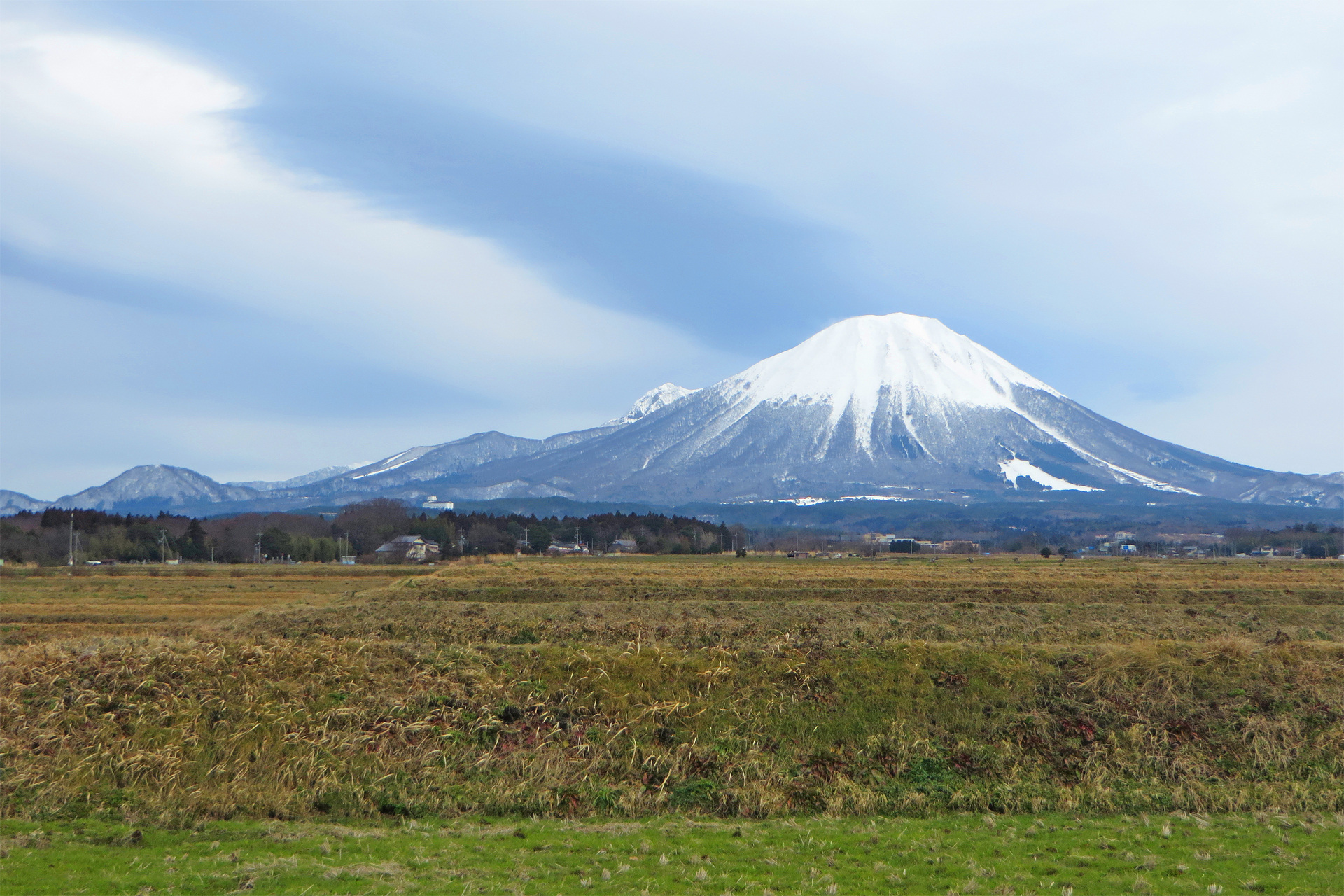 日本の風景 伯耆富士 大山 冬 壁紙1920x1280 壁紙館