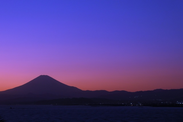 トワイライトの富士山