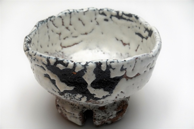 鬼萩割高台茶碗三