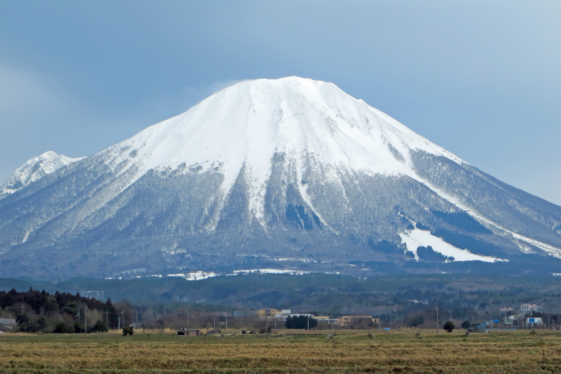 日本の風景 伯耆富士 大山 雪 壁紙19x1280 壁紙館
