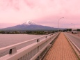 河口湖から富士山