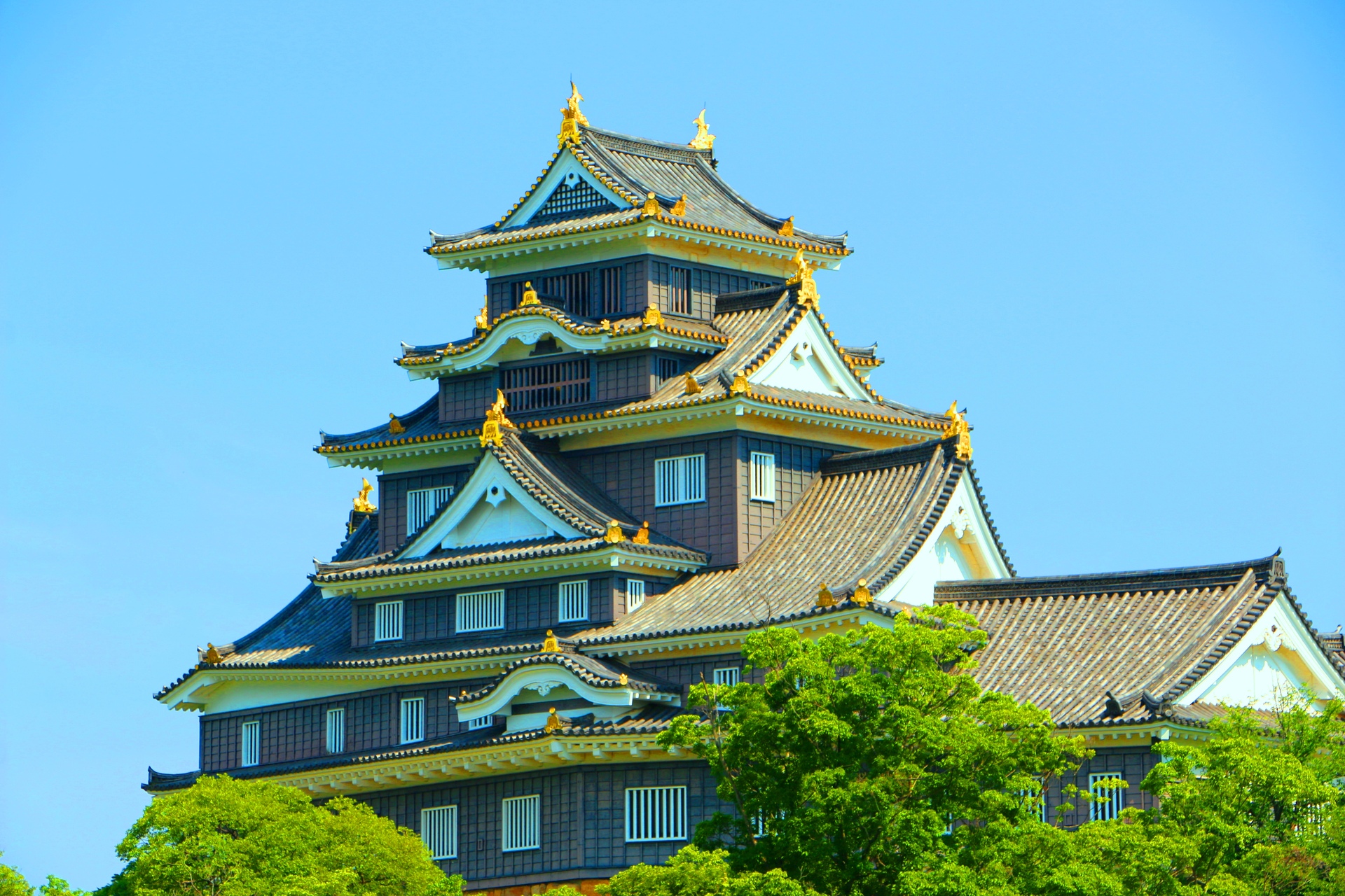 日本の風景 岡山城 壁紙19x1280 壁紙館