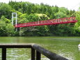 北山湖遊歩道の吊り橋