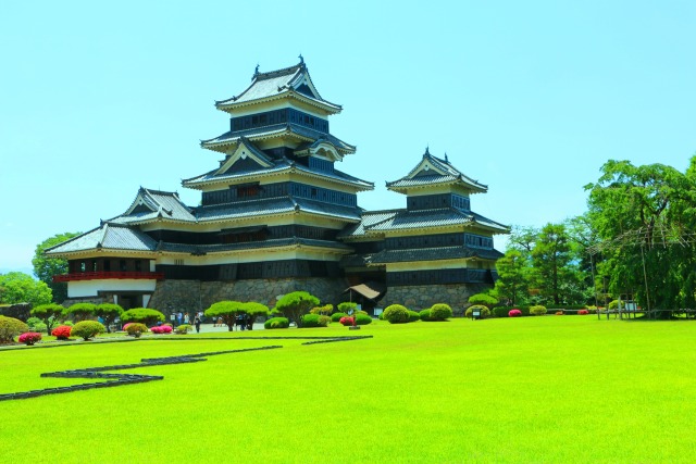 新緑の松本城