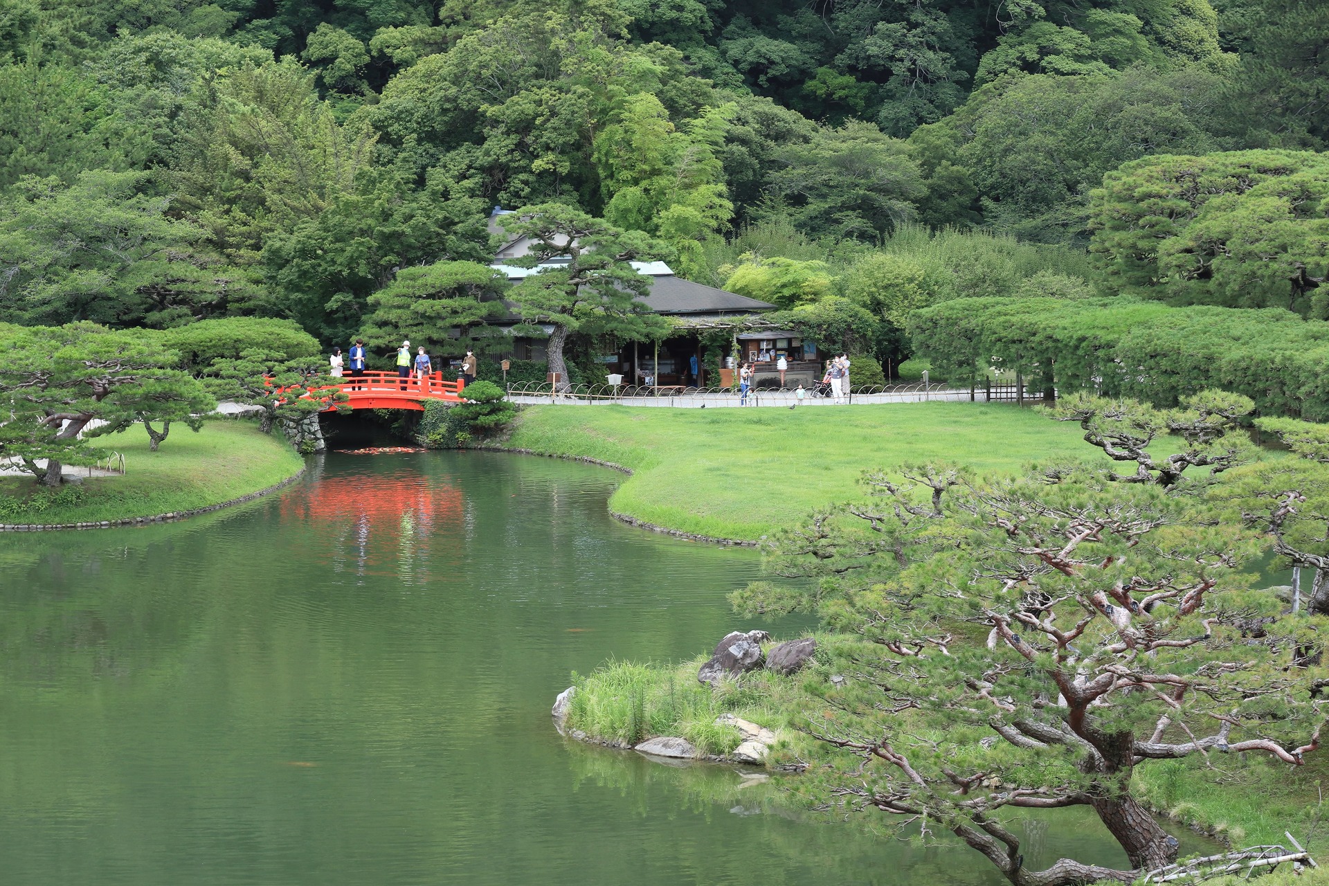 日本の風景 栗林公園の景色 壁紙19x1280 壁紙館