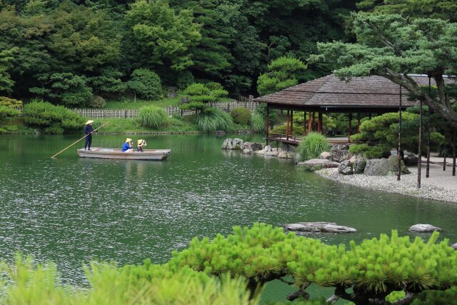 栗林公園の和船