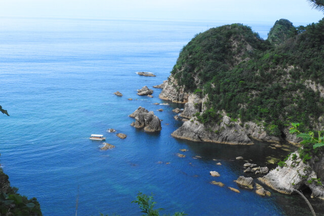 山陰海岸 梅雨曇
