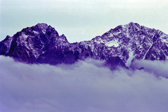 前穂高岳と奥穂高岳～1974年