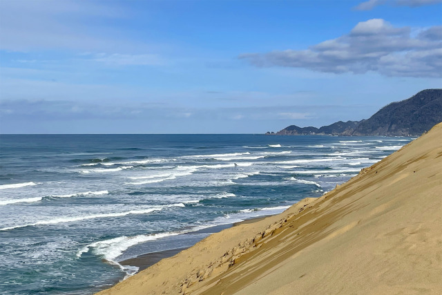 鳥取砂丘と日本海 冬2