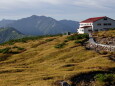 朝の五色ヶ原山荘