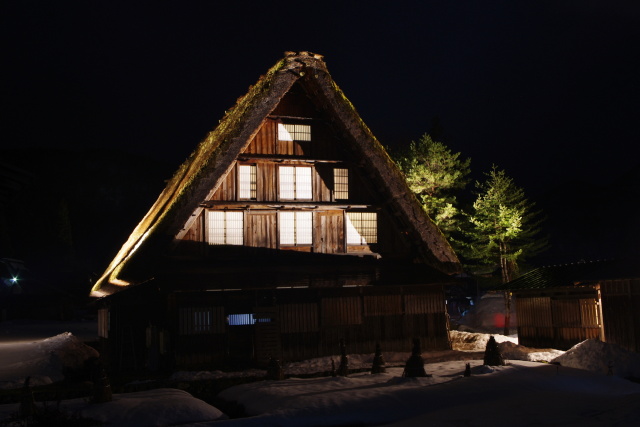 白川郷 ライトアップ