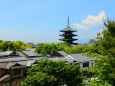 新緑の京都の町