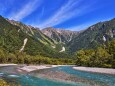 上高地、秋の気配