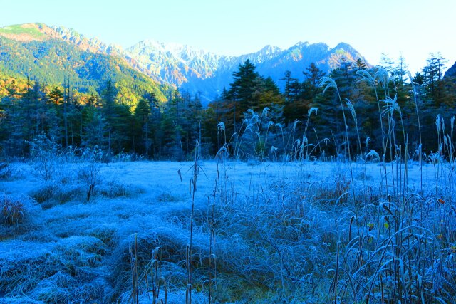 初冬の上高地