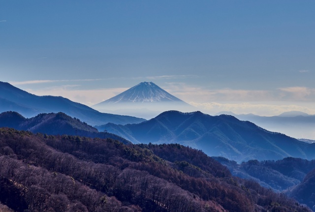 富士山 冬の展望