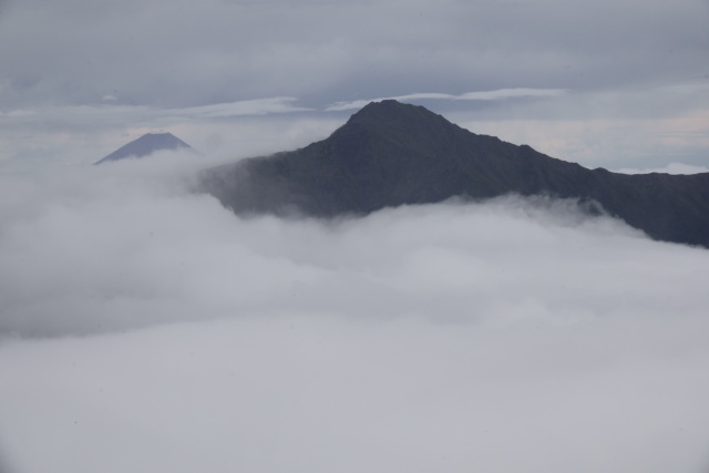 富士と北岳