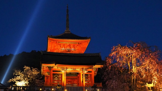 春の夜の清水寺