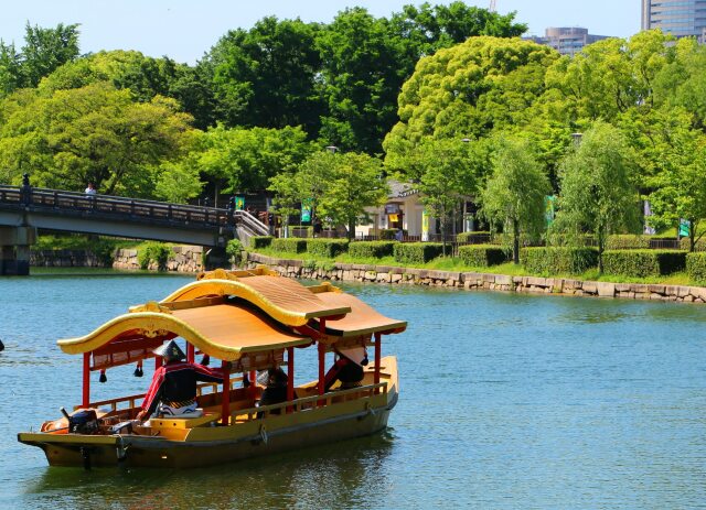 新緑の大阪城公園