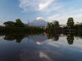 世界遺産センターから望む富士山