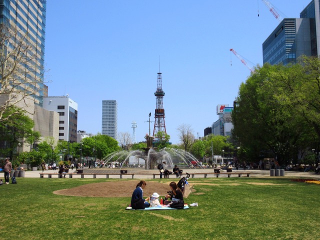 休日の大通公園