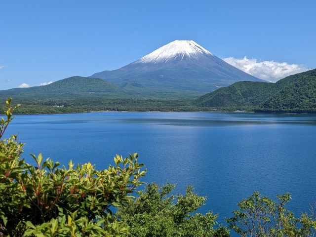 富士山と本栖湖