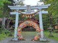 秋の平湯温泉平湯神社