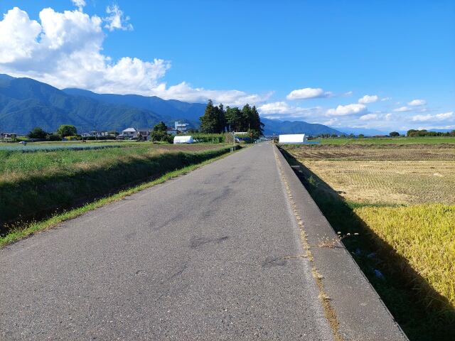 遥か彼方に穂高の山々