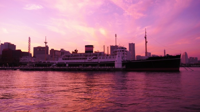 横浜の夕景